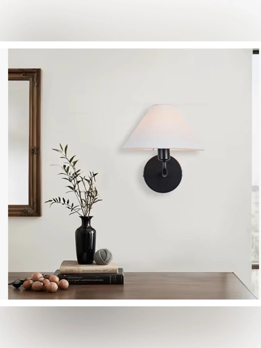 Modern Linen Indoor Light Fixtures With Shade Sconce, Elegant Linen Glow Sconce